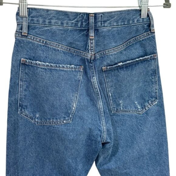Agolde Jamie Feel Good Relaxed High Rise Crop Jeans Capsule Comfort Coastal 25 - Picture 6 of 11